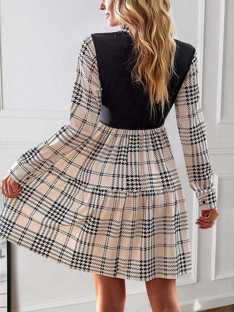 The Elise Plaid Mini Dress