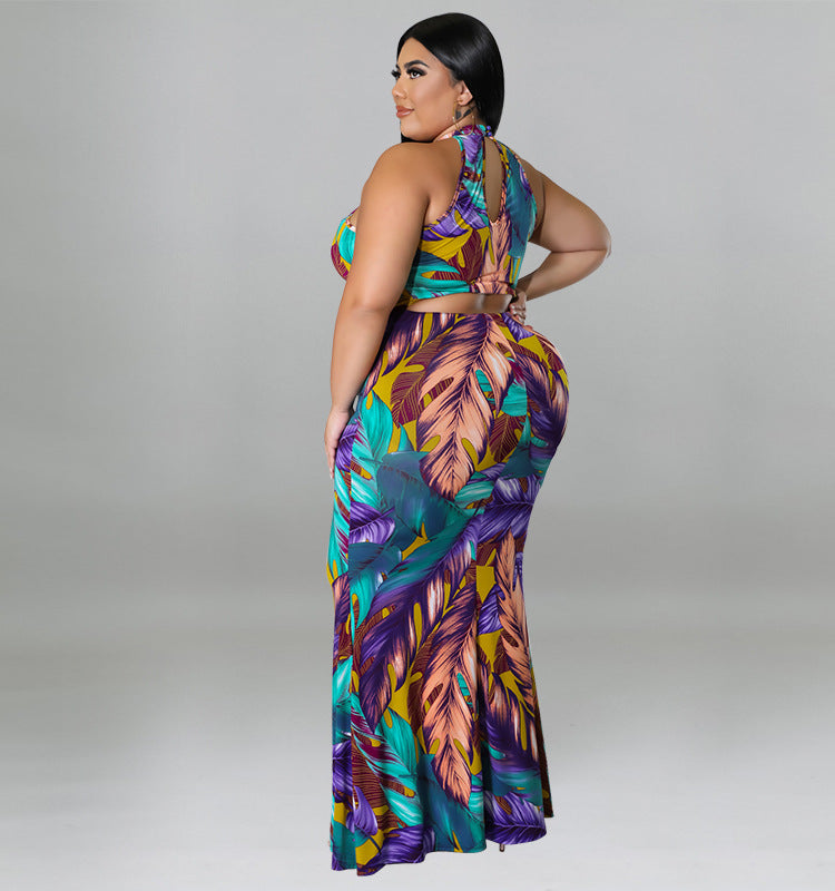 The Zara Halter Cut Out Back Maxi Dress