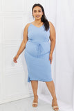 The Capella Front Tie Midi Dress