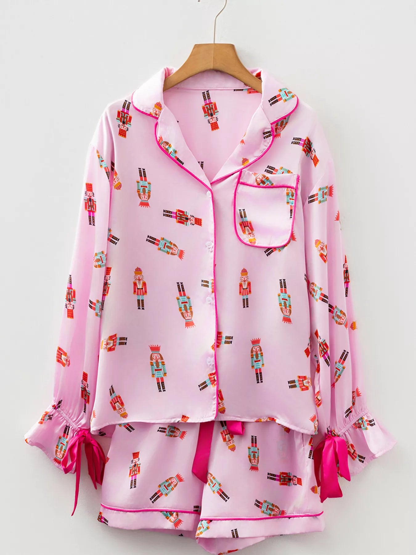 2 piece pink skirt set