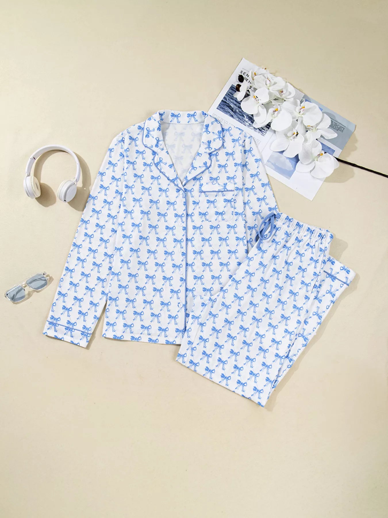 Sky Blue two piece outfits