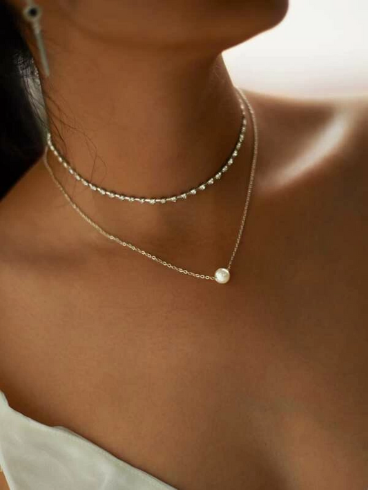 The Pearl Pendant Choker Necklace
