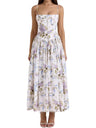 White-Large Floral Print