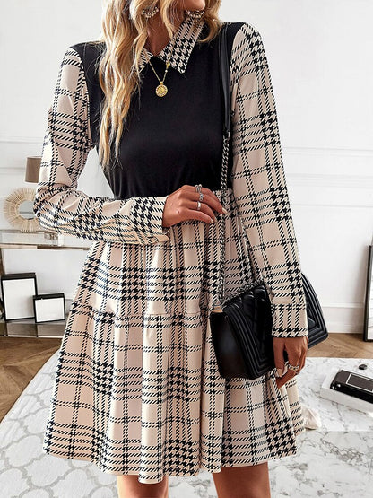 The Elise Plaid Mini Dress