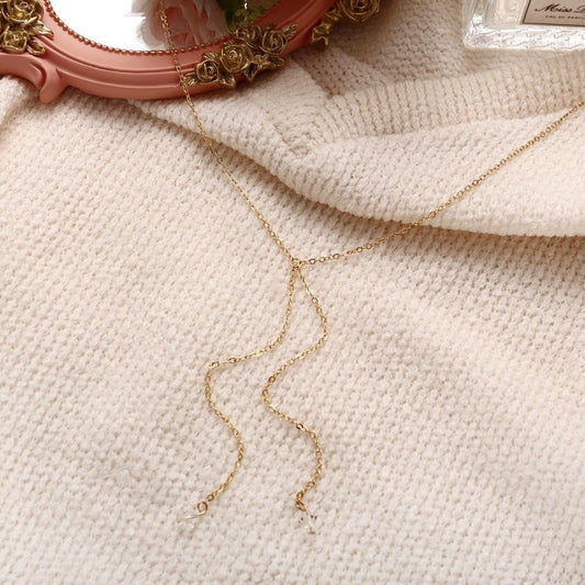 18K Gold Italian Double Chain Necklace