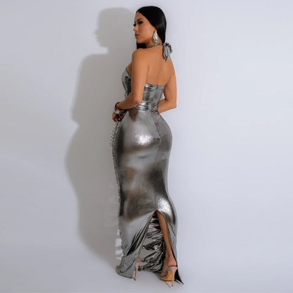 The Maryam Metallic Dress