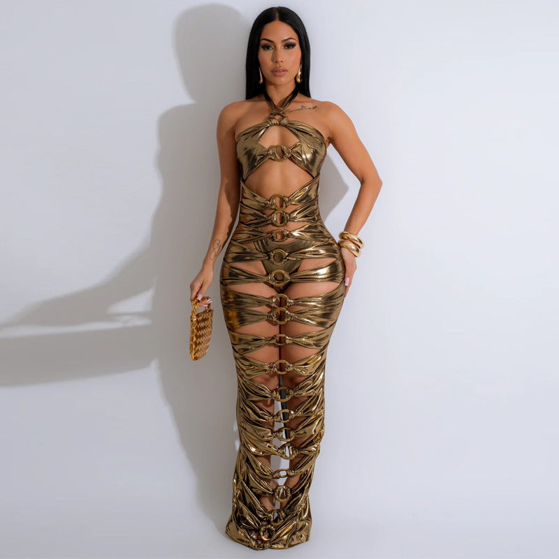 The Maryam Metallic Dress