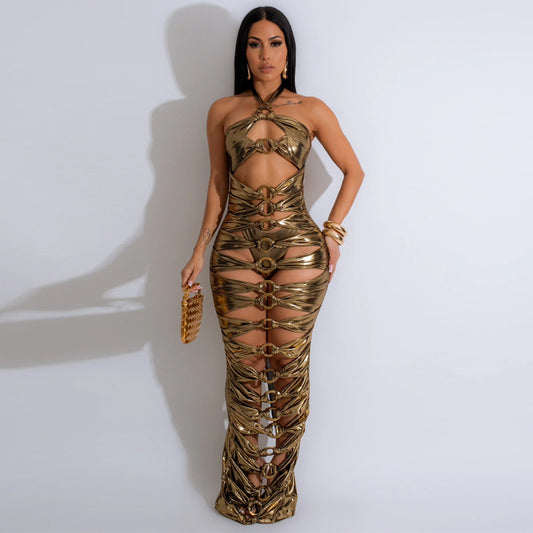 The Maryam Metallic Dress