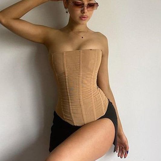 The Meshie Crop Corset